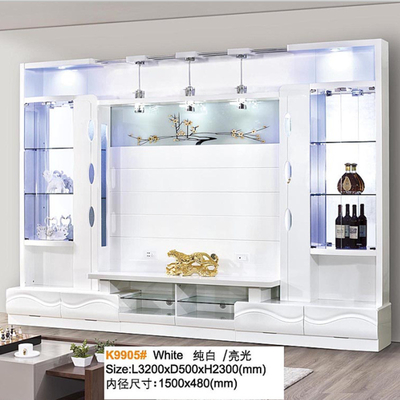 Wohnzimmer Moderne TV-Ständer Bunnings Doors Bifold Bücherregal MDF-Platte Französischer TV-Schrank