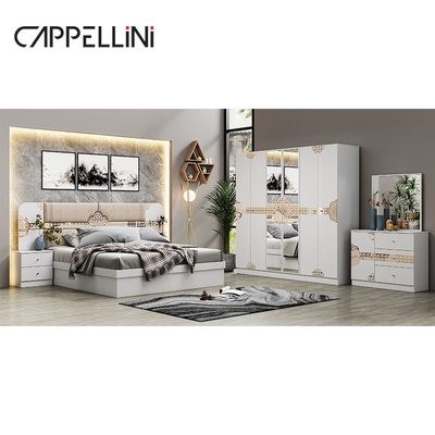 Großhandel Billiges Preis Klassisches Lederbett für Königin Luxus anderes Zuhause Vollgröße König Holzmöbel Set