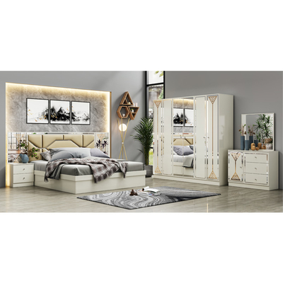 Neues Design Großhandel Holz Doppelbettzimmer Set Luxus Haus Holzrahmen Billig King Size Moderne Möbel Schlafzimmer Sets