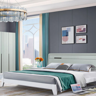 Master Suite Schlafzimmer Möbel Set Holzkonstruktion Gemütliche Lagerung Minimalismus Hochwertiges Luxus Modernes Schlafzimmer