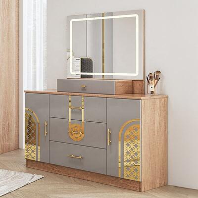 Chambre a Coucher Complet Türkische Schlafzimmer-Sets, King-Size-Bett, Doppel-Holzrahmen, günstiges, luxuriöses, modernes Schlafzimmer-Möbel-Set