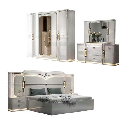 Ensembles De Chambre Couch King Größe Luxus Schlafzimmer Set Zuhause Doppelzimmer Holz Türkisches Modernes Schlafzimmer Möbel Set