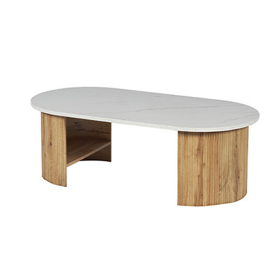 Moderne Esszimmermöbel Ovaler Esstisch aus Holz Lagerraum Nordischer Heimrestaurant Küche Esstisch mit 6 Sitzplätzen