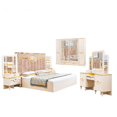 Mdf-Ausgangsschlafzimmer-Möbel-modernes weiches Bett 2080mm