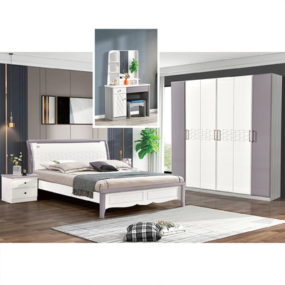 Cabrini-Holz-unbedeutendes Schlafzimmer stellte 1800*2000mm nordisches Doppelbett ein