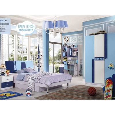 Elegantes Entwurf MDF-Kinderschlafzimmer-Marine-Blau-Kindermöbel Soem-ODM