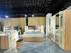 Feste hölzerne Hauptschlafzimmer-Möbel stellten dauerhafte MDF-Platten-Bett-Garderobe ein