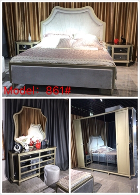 Materielle optionale Farbe moderne Schlafzimmer-Möbel-Satz-HauptTäfelung MDF-PUs