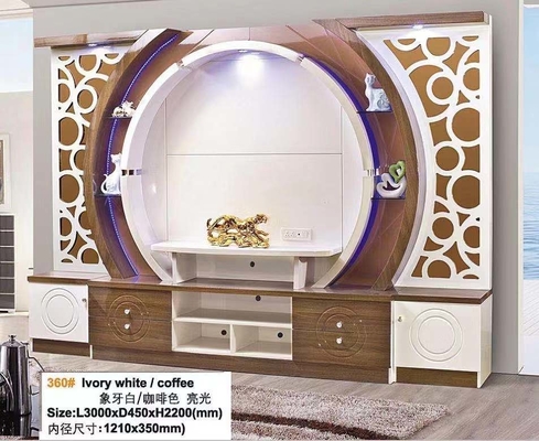 Schwarzer Schrank Lift-Up-TV-Schrank Automatisches Lift-Ende Weißer versteckter Pop-Up-TV-Schrank