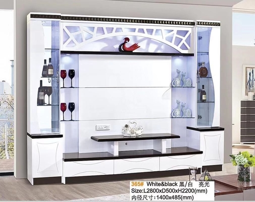 Schwarzer Schrank Lift-Up-TV-Schrank Automatisches Lift-Ende Weißer versteckter Pop-Up-TV-Schrank