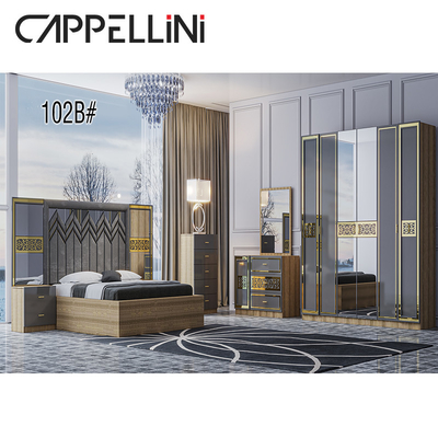 Schlafzimmer-Möbel-Speicher-Aufbereiter-Deckbett-weißer Bett-König Grey Full Size SGS modernes