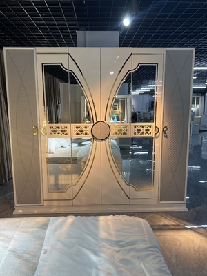 Lederner hölzerner SGS Material moderne Schlafzimmer-Satz-Möbel MDF-PUs