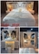Moderne Schlafzimmer-Reihen-Schwarz-dunkle Luxusfach-rustikales hölzernes Bett Gray Style