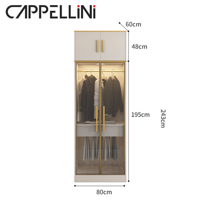 Multispace-Schlafzimmer-Satz-Möbel-Speicher-Garderobe mit Spiegel-Drehtür