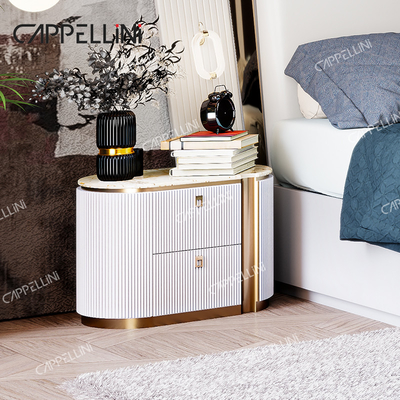 Moderne Villa Weiß Holz King Size Schlafzimmer Set Zuhause Doppel Queen Luxus Holz Vollzimmer Möbel Set