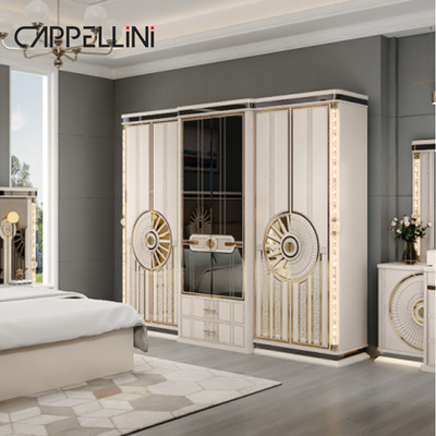Moderne Luxus Holz King Size Lederbett Set Doppel Master Room Home Queen Full Mdf Holz Schlafzimmermöbel Set