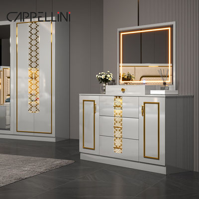 Zuhause Meisterzimmer Doppelleder Kingsize Bett Großhandel Billig Modern Luxus Königin Holz Mdf Vollzimmermöbel Set