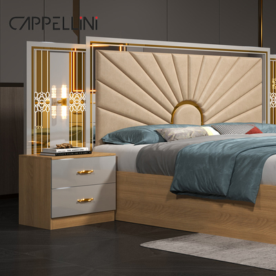 Großhandel Home Master Room King Größe Doppelbett Modern Luxus Leder Holz Mdf Full Queen Billiges Schlafzimmermöbel-Set