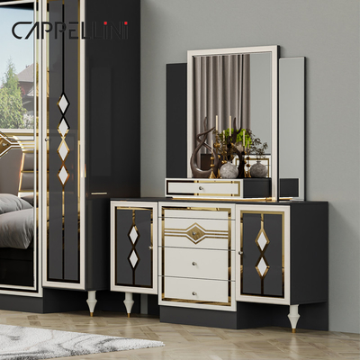 Holz Modernes Doppelleder Kingsize-Bett Set Wohnmöbel Modulares Holz Queen Full Luxus Schlafzimmer Set Möbel