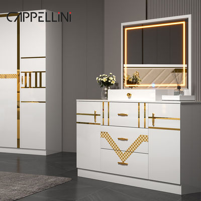 Foshan Großhandel Full Set King Size Leder Schlafzimmer Doppel Holz Haus Billig Königin Moderne Luxus Schlafzimmer Sets Möbel