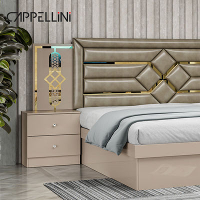 Billiger Preis Königin Größe Holzkopfhühle Modernes Leder Bett Rom Suite Luxus King Größe Mdf Voll Schlafzimmer Möbel Set