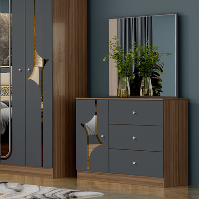 Großhandel Niedrigpreis Türkisches Doppel-König-Schlafzimmer Zuhause Holzrahmen Mdf Modern Luxus Vollgröße Schlafzimmermöbel Set