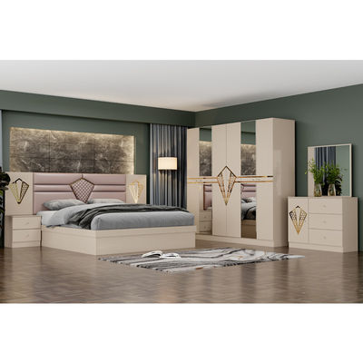 Billig Hochwertiges Meisterzimmer Holzrahmen Doppelbett Set Zuhause Modernes Luxus komplettes Holz Kingsize Schlafzimmer Set Möbel