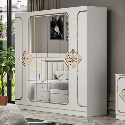 Foshan Großhandel Billig Luxus Doppel King Size Schlafzimmer Set Modernes Zuhause Vollständiges Holzrahmen Schlafzimmer Set Möbel