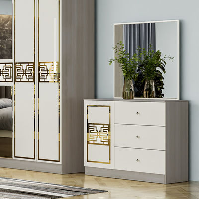 Zeitgenössische einfache Holzrahmen-Königgröße Schlafzimmer Hauptraum komplettes Doppelzimmer Luxus modernes Schlafzimmermöbel-Set