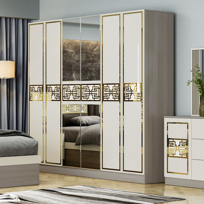 Zeitgenössische einfache Holzrahmen-Königgröße Schlafzimmer Hauptraum komplettes Doppelzimmer Luxus modernes Schlafzimmermöbel-Set