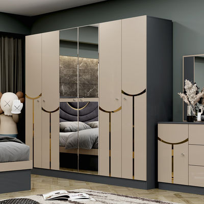 Großhandel Billig Luxus Holzrahmen Doppel King Size Bett Set Modernes Zuhause Türkisches Holz MDF Vollzimmer Set Möbel