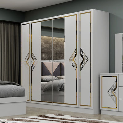 Hochwertiges Holzrahmen modernes Kingsize Doppelbett Home Suite Queen Full Luxus Türkisches Holz Schlafzimmermöbel-Set