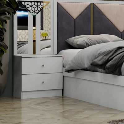 Hochwertiges Holzrahmen modernes Kingsize Doppelbett Home Suite Queen Full Luxus Türkisches Holz Schlafzimmermöbel-Set