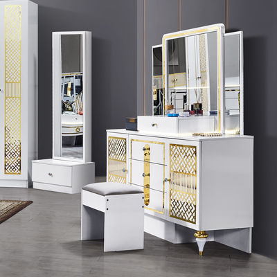 Großhandel Hochwertige moderne Holzrahmen Doppelbett Zuhause Meisterzimmer King Size Luxus türkisches Schlafzimmermöbel Set