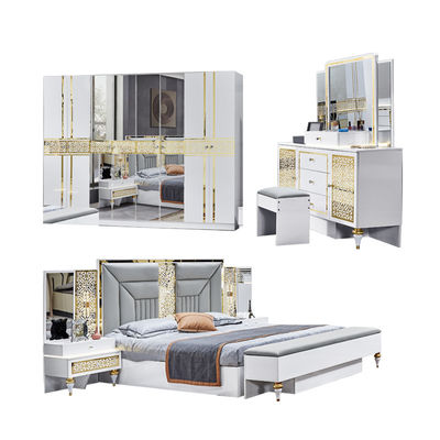 Großhandel Französisch Haus Holzrahmen Meisterzimmer Doppelbettzimmer Set Moderne Holz Kingsize Luxus Schlafzimmermöbel