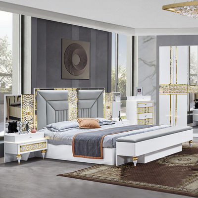 Großhandel Französisch Haus Holzrahmen Meisterzimmer Doppelbettzimmer Set Moderne Holz Kingsize Luxus Schlafzimmermöbel