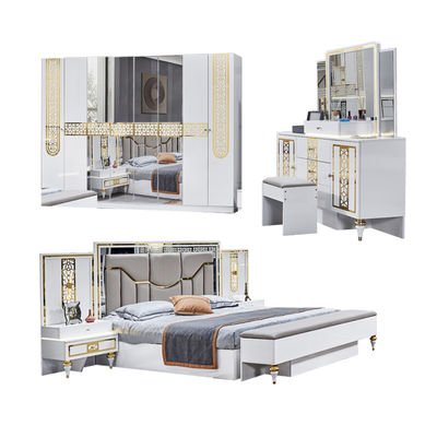 Hochwertiges Großhandel Holzrahmen Doppelbett Meisterzimmer Königsgroß Holz Moderner Luxus Vollschlafzimmer Set Möbel