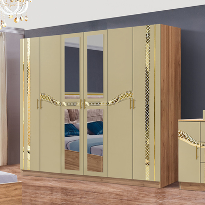 2025 Full King Size Holz Türkisches Schlafzimmer Möbel Set Holzrahmen Zuhause Doppelbett Billig Luxus Schlafzimmer Sets Möbel