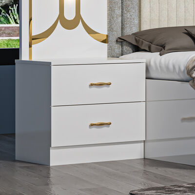 Chambre a Coucher Komplett modernes Schlafzimmer Set König Größe Schlafzimmer Doppel Holzrahmen Home Full Luxus Schlafzimmer Möbel Set