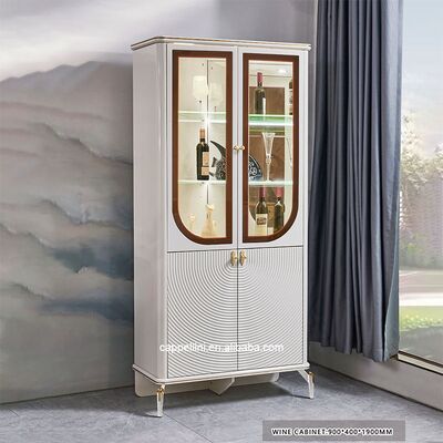 Elegantes Luxus-Esszimmertisch- und Stühle-Set für 6 Personen Möbel Home Storage Weiß Komplett Modern Große Holz-Esszimmer-Sets