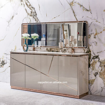 Großhandel Komplett moderner Luxus-Esszimmer-Sets Wohnmöbel Lagerung Einfaches Holz 6-Sitzer Esstisch und Stühle Set