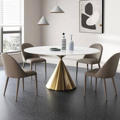 Modernes Design Restaurant Metallfuß Gold Esstisch 4 6 Sitzer Stuhl Set Wohnmöbel Esszimmer Luxus Esstisch