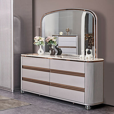 Modernes Luxus-Doppelbett aus Leder Komplett-Schlafzimmer-Sets Meisterzimmer Holzrahmen Modernes Kingsize-Schlafzimmermöbel-Set