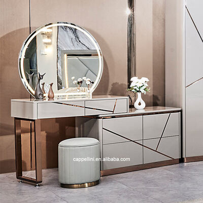 Einfaches Zuhause Doppelholzrahmen Leder Königsschlaf Modern Luxus Holz Full Queen Size Schlafzimmermöbel Set