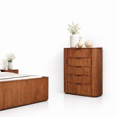 Modernes Massivholz Kingsize Schlafzimmer Set Doppelbett Hauptschlafzimmer Home Storage Holzrahmen Komplett Luxus Schlafzimmermöbel Set