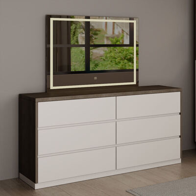 Komplete Master-Schlafzimmer-Suite in Holz, King-Größe mit ausreichend Stauraum, gemütlicher minimalistischer Luxus moderner Schlafzimmermöbel