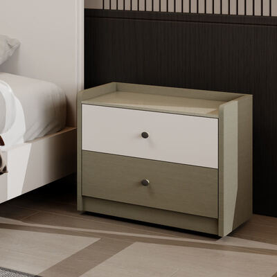 Kingsize Komplett Schlafzimmer aus klassischem Holz mit Lagerung, gemütlicher minimalistischer Luxus moderner Schlafzimmermöbel