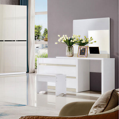 Holzgroß Schlafzimmermöbel mit Aufbewahrung Minimalistisch Gemütlich Hochwertige Master Suite Luxus Modern