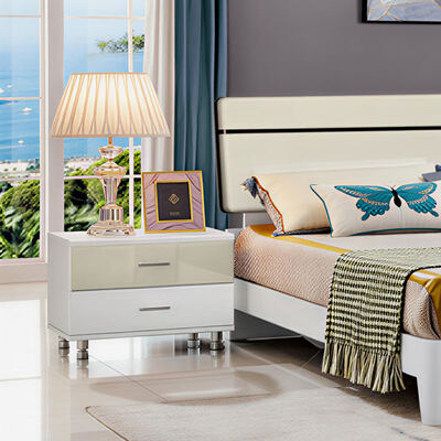 Holzgroß Schlafzimmermöbel mit Aufbewahrung Minimalistisch Gemütlich Hochwertige Master Suite Luxus Modern