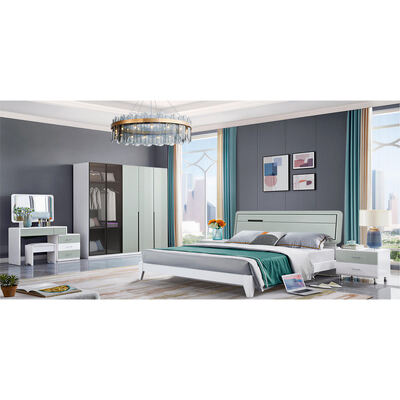 Master Suite Schlafzimmer Möbel Set Holzkonstruktion Gemütliche Lagerung Minimalismus Hochwertiges Luxus Modernes Schlafzimmer